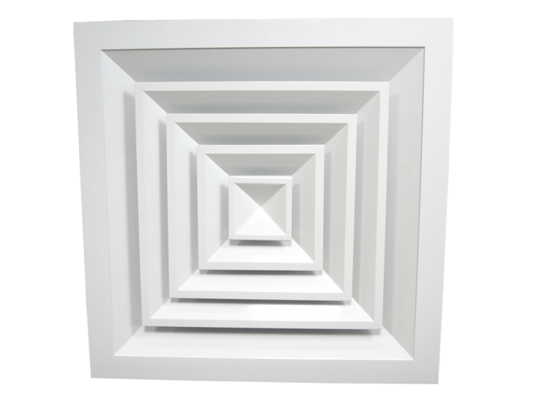 вентиляционная потолочная решетка 4АПР с КСД 600х600