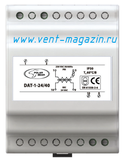 Трансформатор DAT-1-24/40 (монтаж на DIN-рейку)
